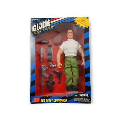 1995 Kenner GI Joe Hall of Fame Red Beret Commando Action Figure 12 Inches  NIB