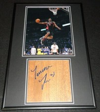 Terrence Ross DUNK Signed Framed 12x18 Floorboard + Photo Display Raptors C