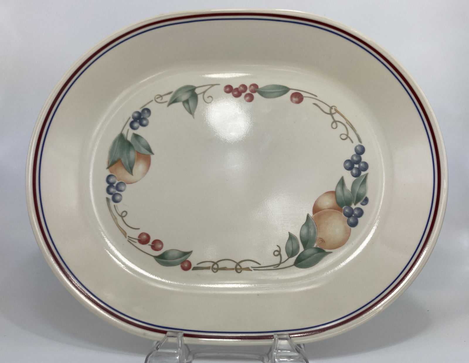 CORNING ABUNDANCE SERVING PLATTER 12 1/4" CORELLE Fruit Pattern VINTAGE eBay