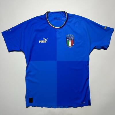 Puma Italy National Team 22/23 Home Soccer Jersey Player Version