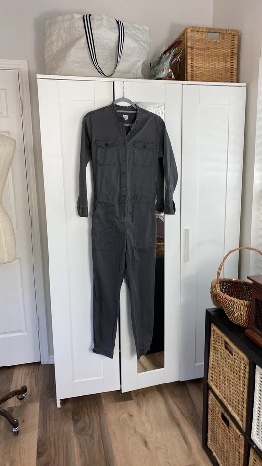 Macacão La Vie Rebecca Taylor cinza tamanho P usado  - Imagem 4 de 4