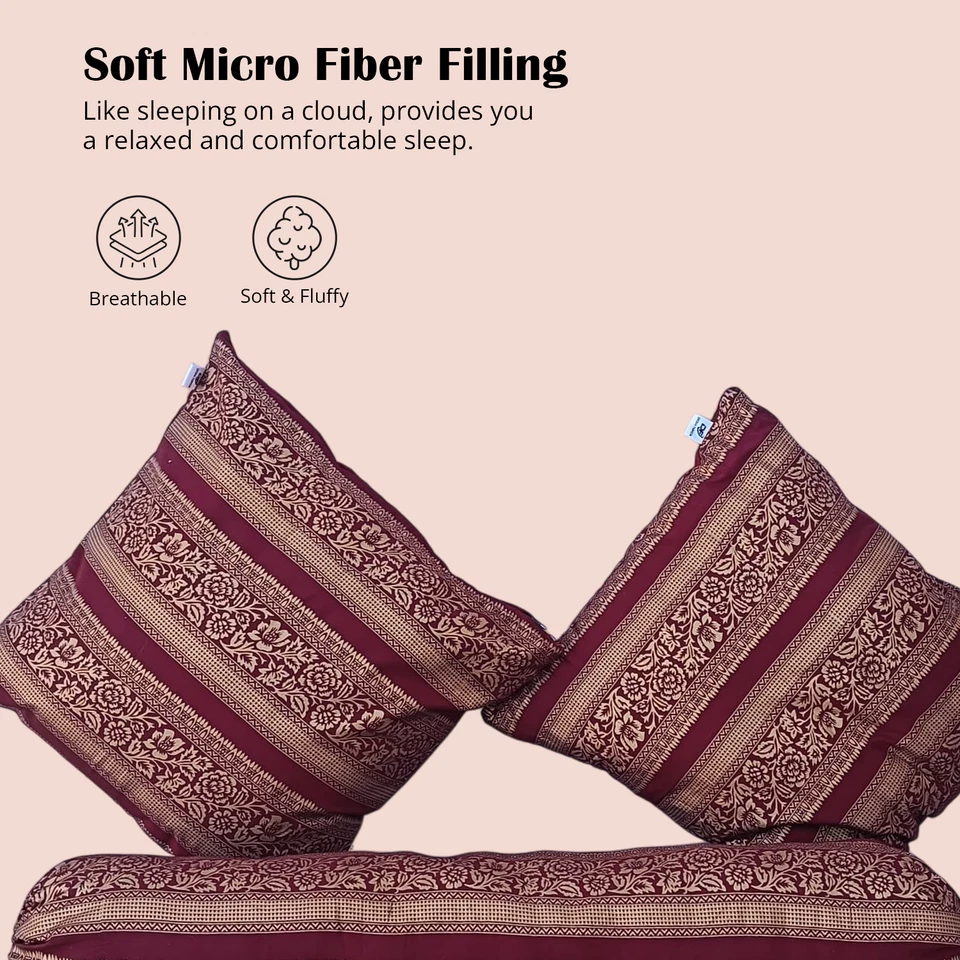 Juego de cojines decorativos premium - Almohadas cómodas y elegantes 3 pess cremallera suave Foto 2 de 4