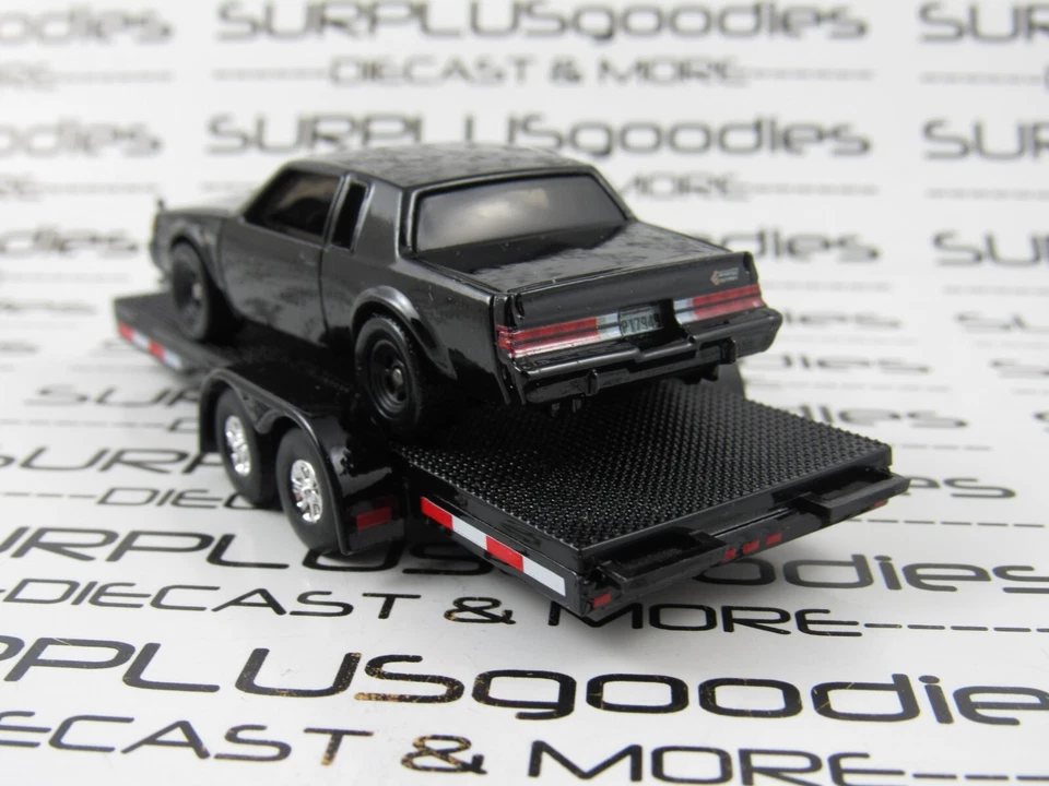 Hot Wheels 1:64 pista suelta día: 1987 Buick Regal Grand National con remolque para carros Foto 3 de 4