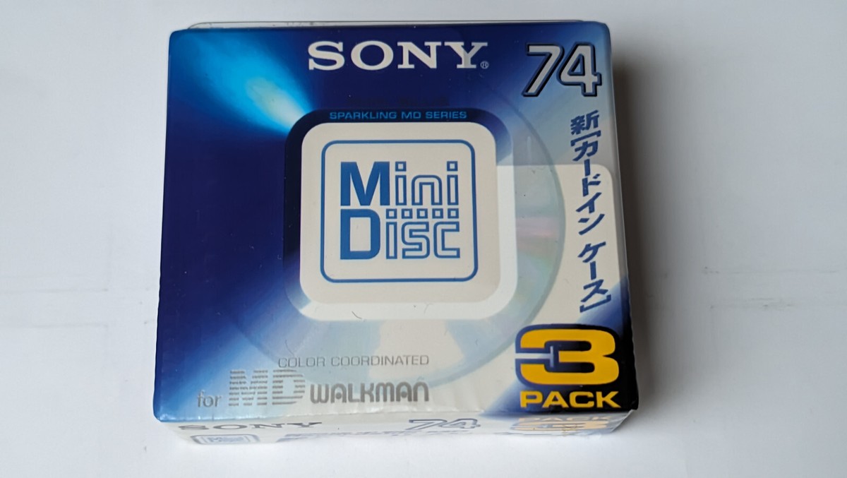 MiniDisc MD SONY Walkman Pear Blue 74 Japan 3psc-3pack | eBay