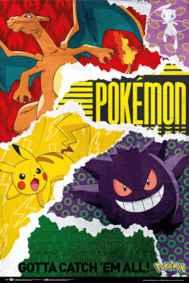 Pokemon - TV Show / Gaming Poster (Gotta Catch Em All - Montage