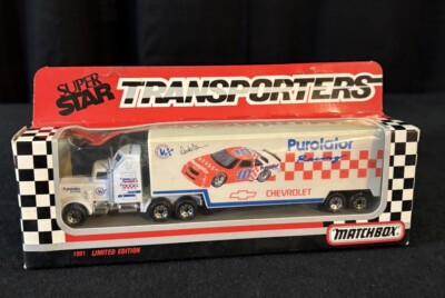 Matchbox Super Star Transporters 1991 Derrike Cope Purolator Racing Team Nascar