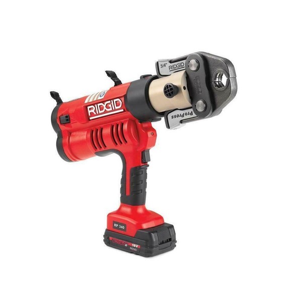 Ridgid 43358 RP 340 Battery Press Tool Kit With ProPress Jaws Black