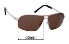 SFx Replacement Sunglass Lenses fits Porsche P 8542 - 65mm Wide