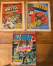 Battle, vintage british comic, x2, 1979, All War issue no2, April 1981