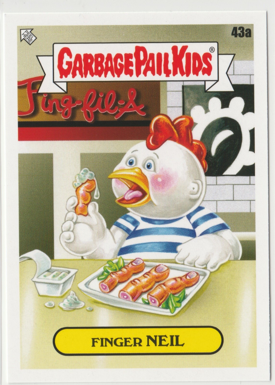 Finger Neil #43a Garbage Pail Kids GPK 2021 Food Fight Trading Card