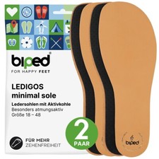 biped minimal sole LEDIGOS - 2 Paar Ledersohlen für Minimal- & Barfußschuhe