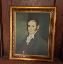 Vintage Ethan Allen Greenwood “Portrait of a Gentleman” Framed Reproduction