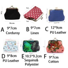 Portamonete Mini In Tela - Set 4 Pezzi Floreale Con Cerniera - Portafoglio Donna - Foto 7