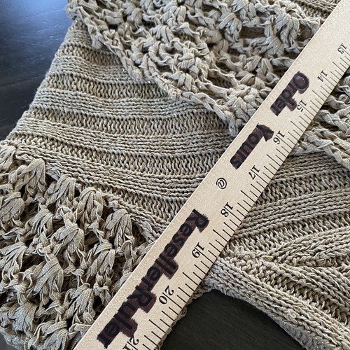 Bebe S Women's Short Sleeve Shrug Bolero Small Size Gold Knit Metallic Crop - Picture 10 of 10