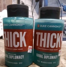 2 Duke Cannon Supply Co THICK High Viscosity Body Wash NAVAL DIPLOMACY 17.5oz