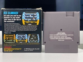 Ice Climber Nintendo NES Abeja Grabador Caja Negra PAL (Primera Edici&oacute;n Impresa)