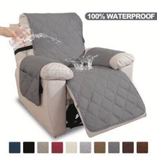 Waterproof Soft Recliner Cover Non-slip Couch Slipcover for Home Living Room