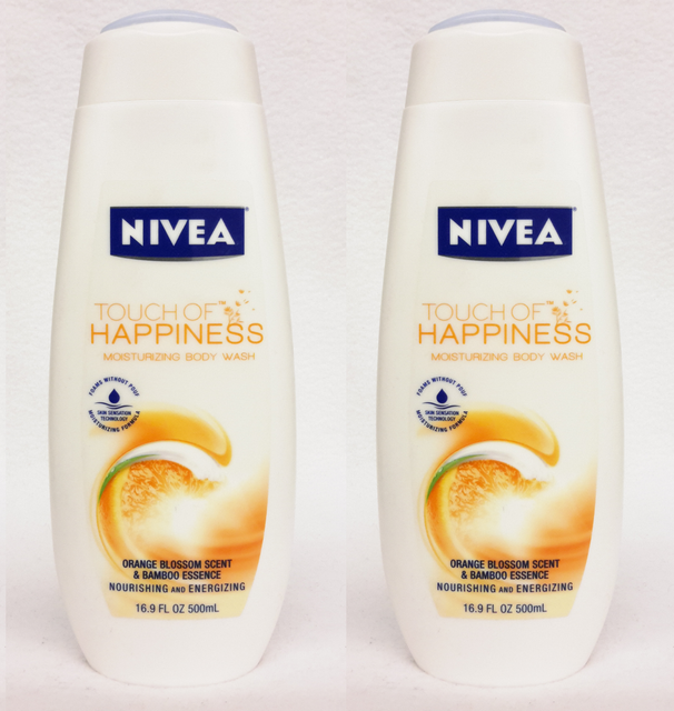 2 Nivea Touch Of Happiness Orange Blossom Moisturizing Body Wash 16.9