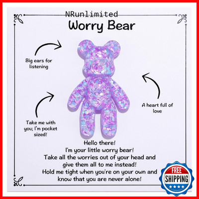 Aesnefe Pocket Bear Hug Anxiety Relief Mental Health Positivity Autism Fidget