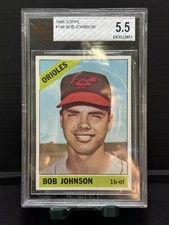 1966 Topps #148 Bob Johnson Orioles BVG 5.5 EX+ Rare 8.5 Centering Graded Card