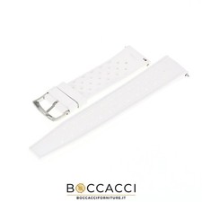 TROPIC 20mm White Tropic Silicone Watch Strap, Easy-Fit NEW 