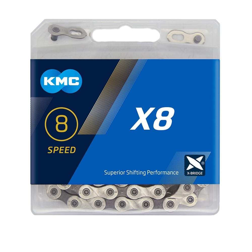 KMC X8-93 - 8 Speed SilverGrey Chain114L 4490₽