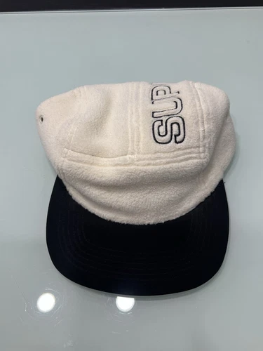 Casquette de camp Supreme X Polartec naturelle S/M blanche polaire
