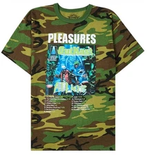 Pleasures X OutKast “ATLiens CD Cover With Track List” Camo T-shirt Mens Size XL