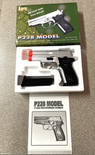 ✅🔥 HFC P228 Model Spring Air Soft Pistol Handgun with 6mm BBs included- IN HAND