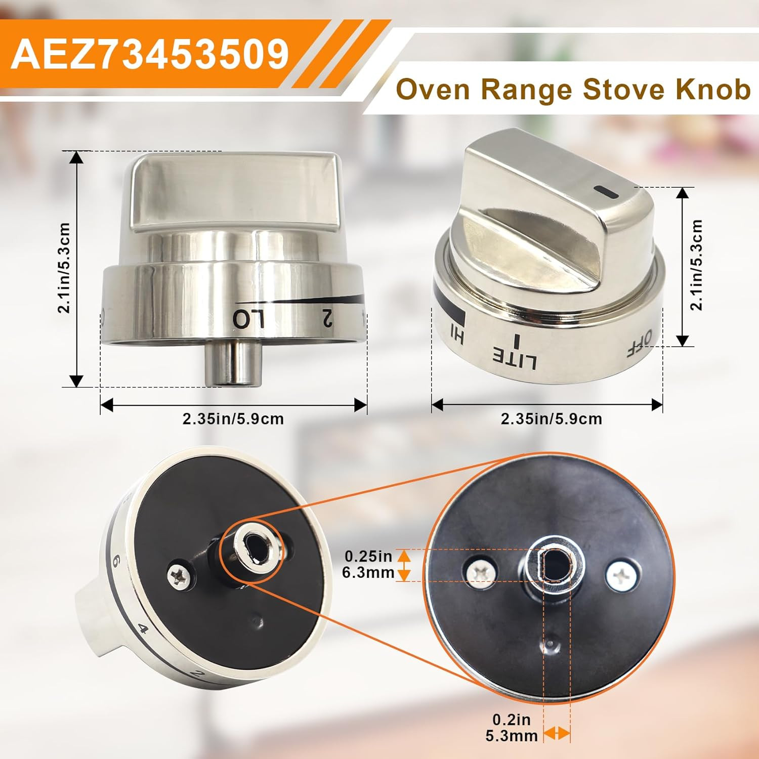 AEZ73453509 Lg Stove Knobs Replacements Fit for Lg Gas Range/Oven LRG3036ST LRG3
