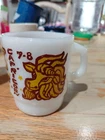 Vintage Fire King Astrology Capricorn Milk Glass Mug /Cup Anchor Hocking