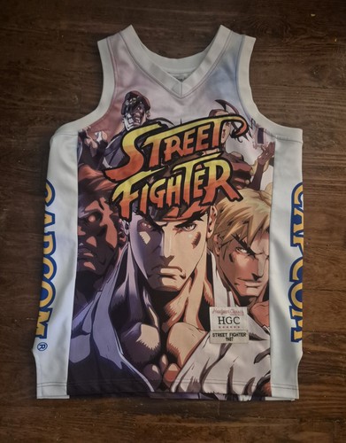 Headgear Classics Street Fighter Capcom Basketball Jersey Mens Size Medium