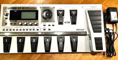 Boss GT-10 Electric Guitar Multi Effects Pedal Effects W/Adapter Tested Working