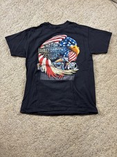 Vintage 1996 Harley Davidson Pacific Honolulu Hawaii T-shirt Eagle Men  s L USA