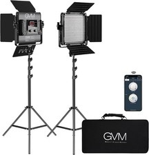 GVM 2 Pack LED Video Lighting Kits APP Control Bi-Color