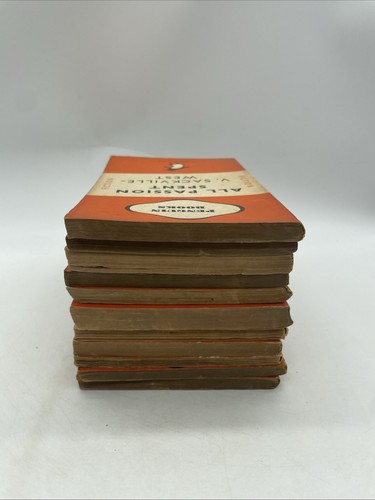 11 PENGUIN Fiction Vintage Orange Stripe Books Paperback Joblot Bundle 40’s&50´s - Picture 5 of 24