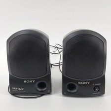 Sony SRS-A20 Active Portable Computer Stereo Speaker System Built-In Amp 1994