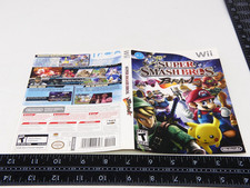 Authentic Super Smash Bros Brawl Cover Nintendo Wii Artwork No Case
