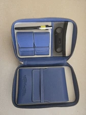 Drew Estate Nicaragua Blue/White Leather Cigar Case w/ Accessory  Holders - New!