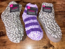 ladies 2 pack of cozy winter socks shoe size 4-10 lot of 3 6Pair NWT