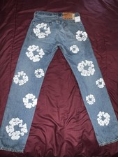 Button White Jeans for Men for sale | eBay