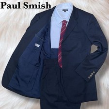 Paul Smith Navy Plaid Wool Suit M Japan