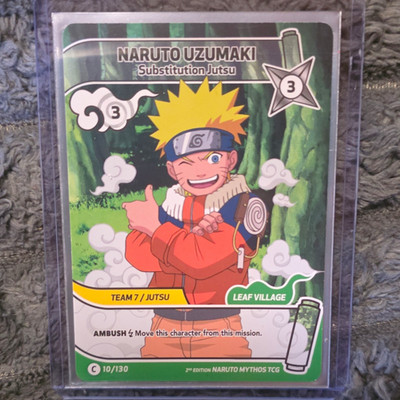 Naruto Mythos TCG 2nd Edition Naruto Uzumaki Substitution Jutsu 10/130 C EN