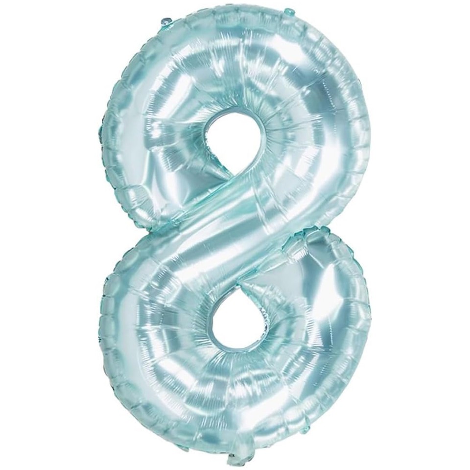 9 X 40 Inch Foil Number Balloons Blue Pink Helium Birthday Party 9-x-40-inch-foil-number-balloons-blue-pink-helium-birthday-party