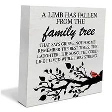 Bereavement Sympathy Wood Box Decor Desk Gift for Loss of Loved One, in Memory 