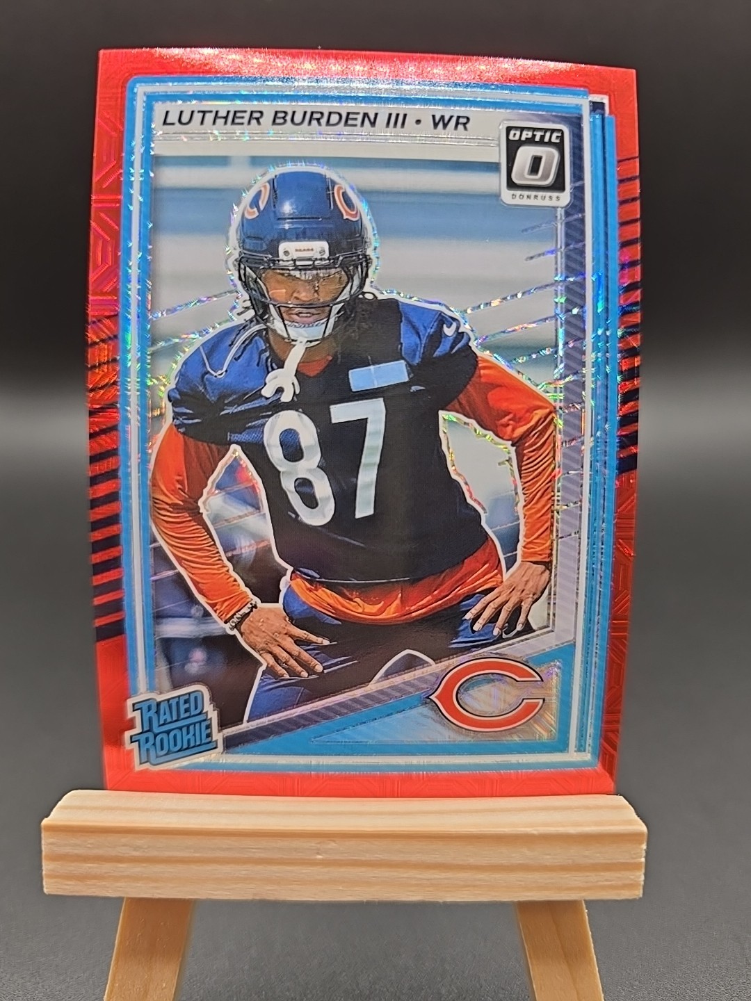2025 Panini Donruss Optic LUTHER BURDEN III #275 Rated Rookie Red Mojo Bears H2