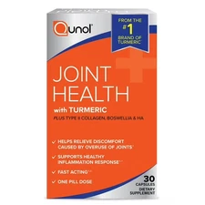 Qunol Joint Comfort with Turmeric 410mg, Joint Support Capsules, 30 Ct - 02/2026