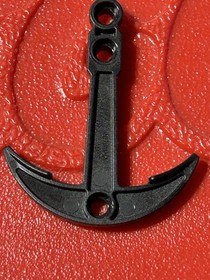 LEGO Black Boat Ship Anchor with Two Top Holes Piece Part # 95354 Pirates RARE