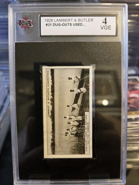 1928 LAMBERT & BUTLER #21 DUG-OUTS USED KSA 4
