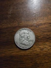 Vintage 1950 Silver Ben Franklin Half Dollar